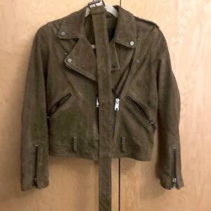 All Saints suede motocross jacket